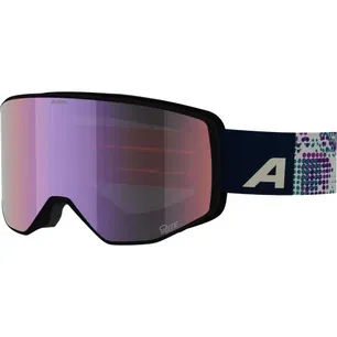 Alpina Venet M Q-LITE white lilac matt ski goggles