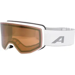 Alpina Venet QV white matt ski goggles